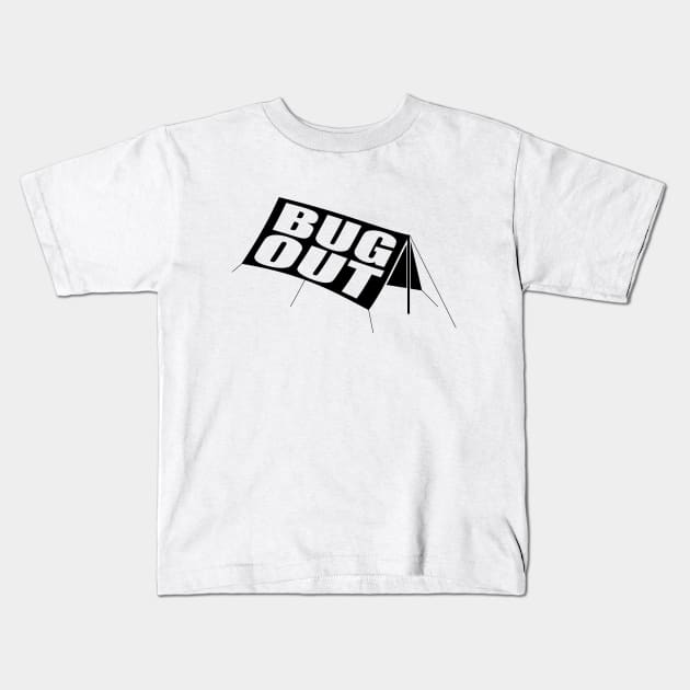 Bug Out Tarp Kids T-Shirt by mailboxdisco